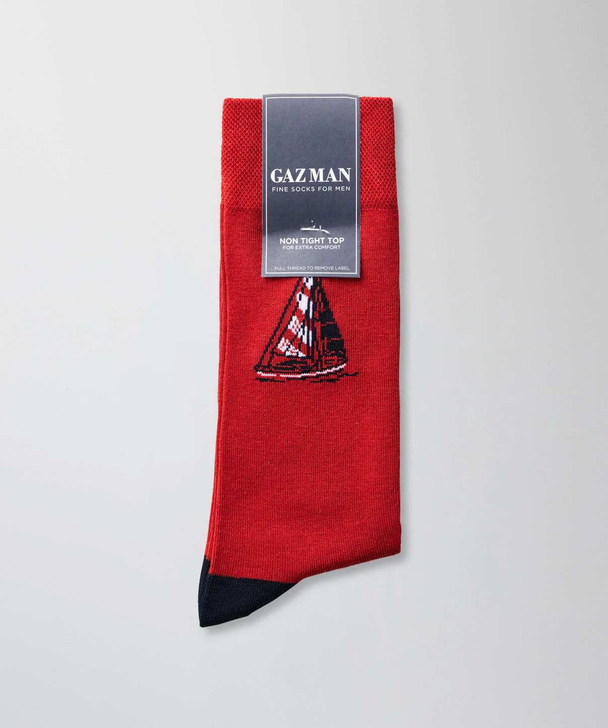 Non Sailing Sock - Red - Image 2