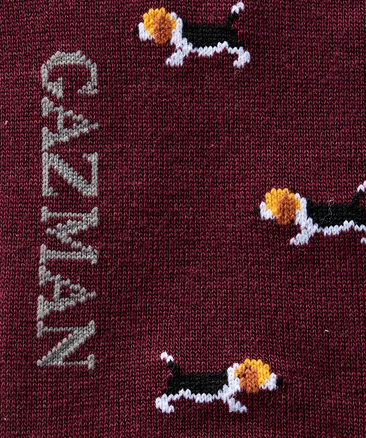 Non Tight Beagle Sock - Merlot - Image 3