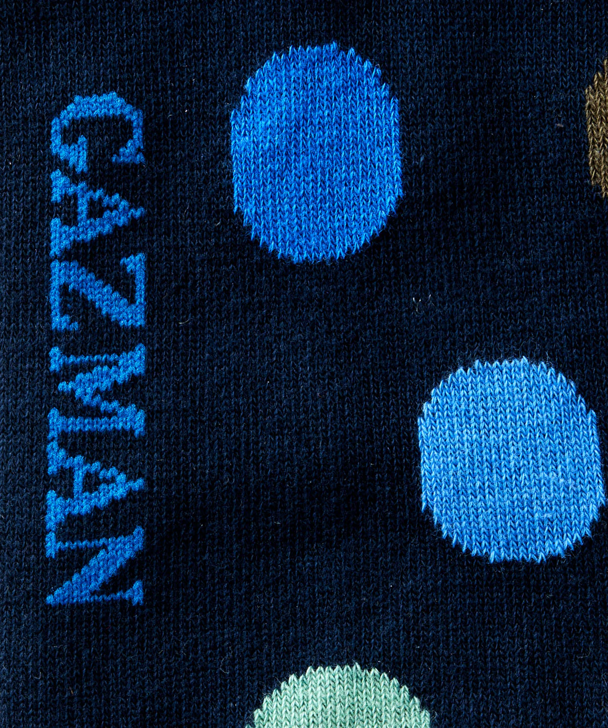 Non Tight Comfort Dot Sock - Navy - Image 3