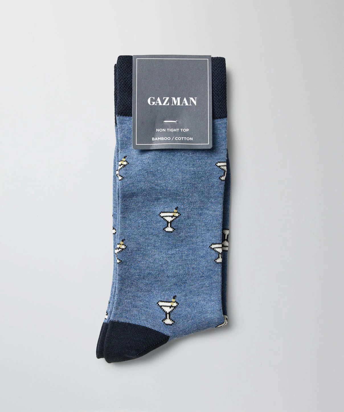 Non Tight Martini Sock - Denim - Image 2
