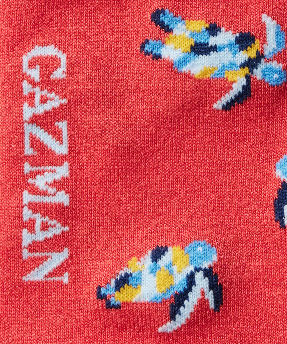 Non Tight Sea Turtle Sock - Red - Image 3