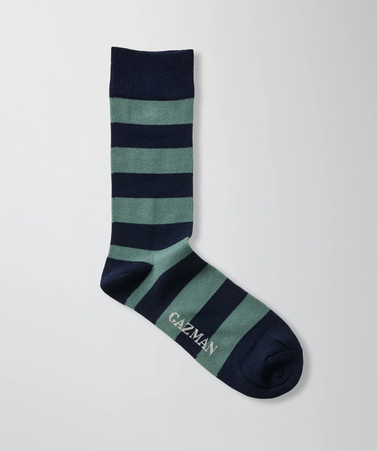Non Tight Stripe Socks - Sage - Image 4