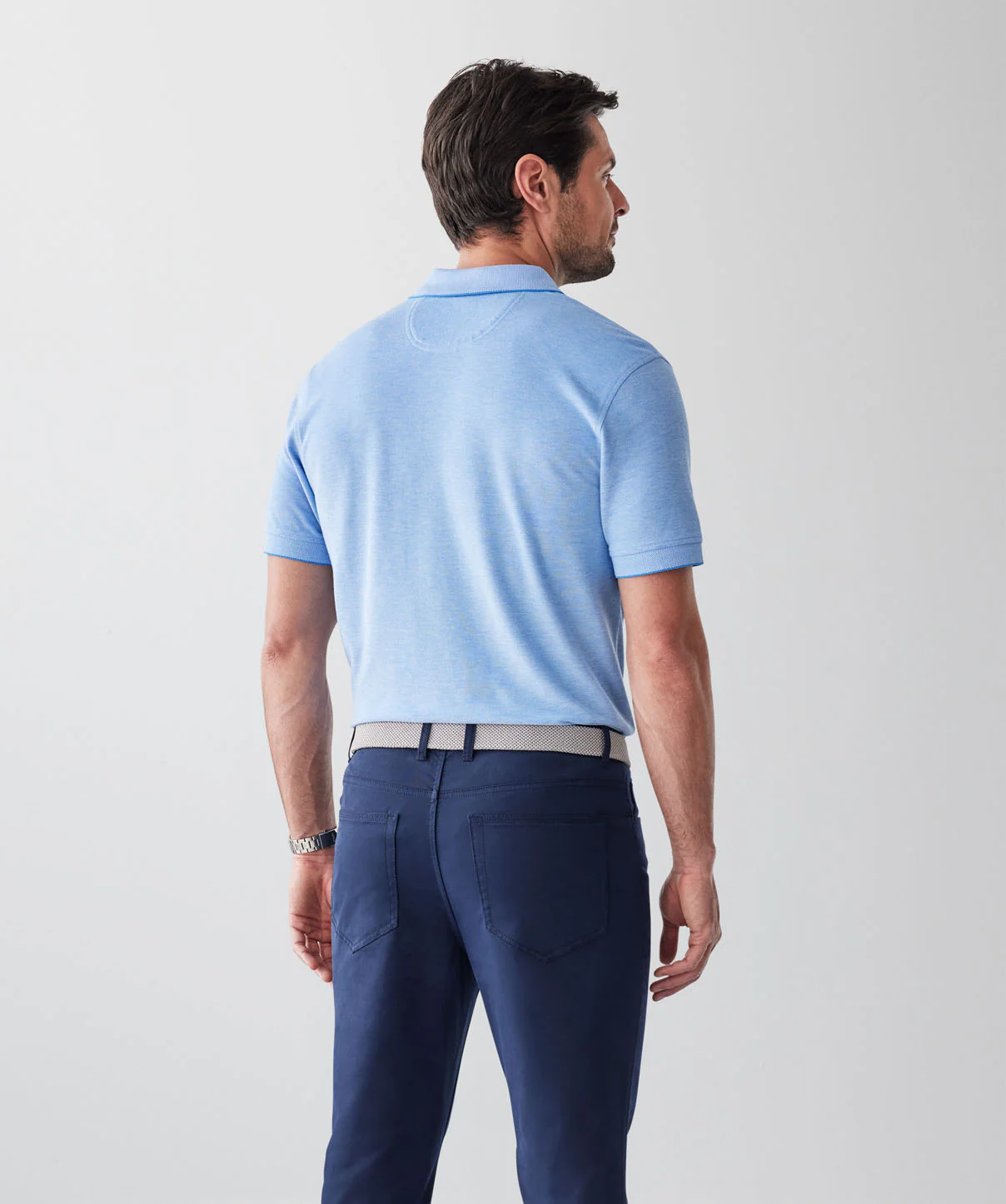 Oxford Pocket Polo - Blue - Image 2