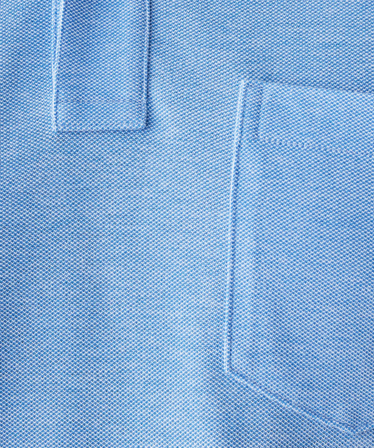 Oxford Pocket Polo - Blue - Image 6