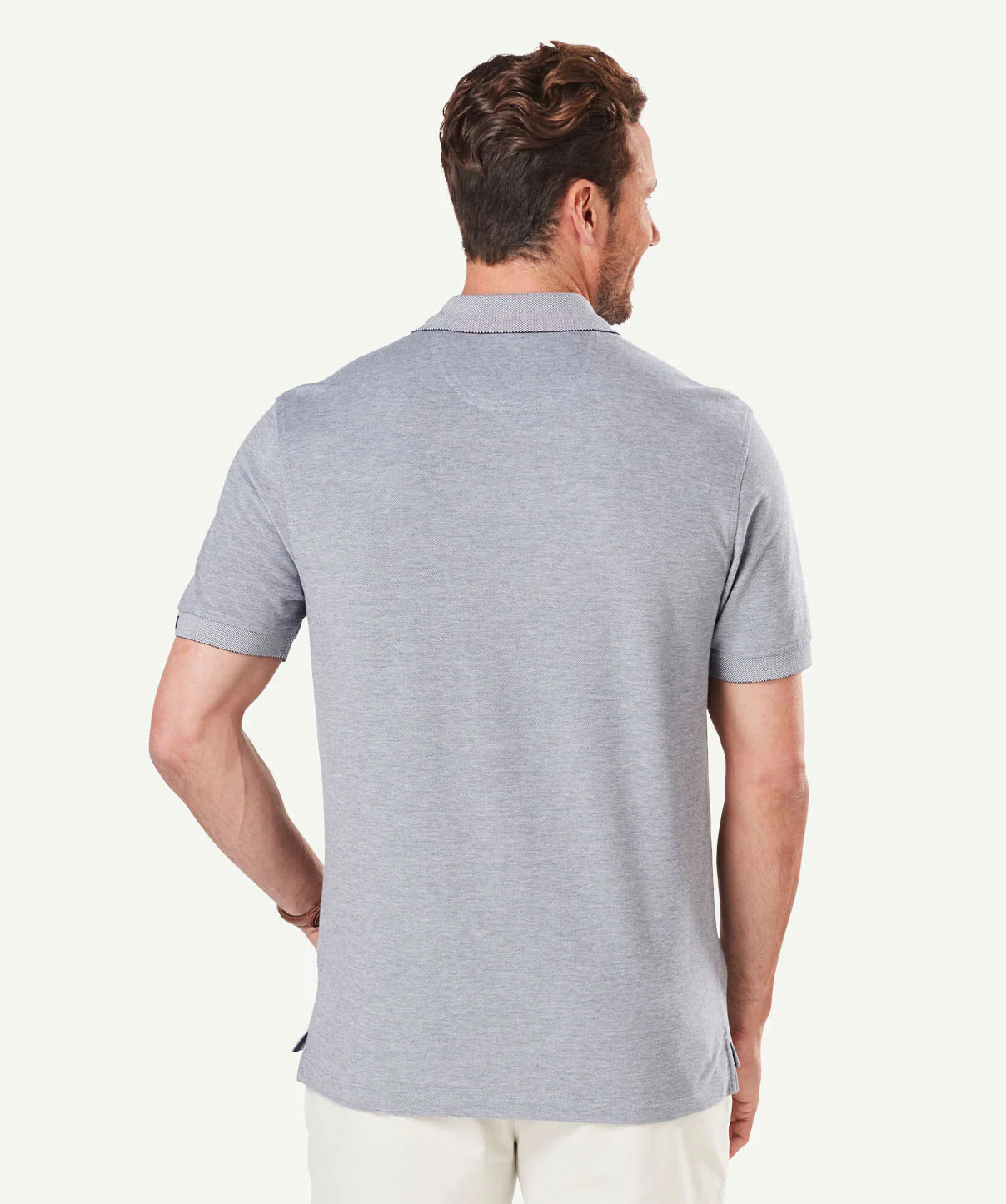 Oxford Pocket Polo - Navy - Image 3