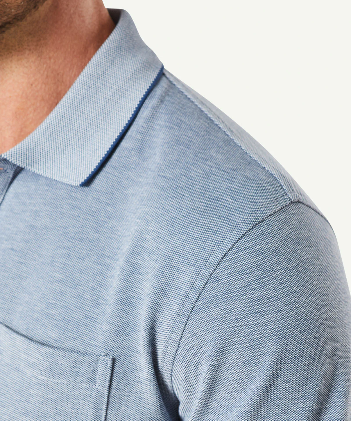 Oxford Pocket Polo - Navy - Image 7