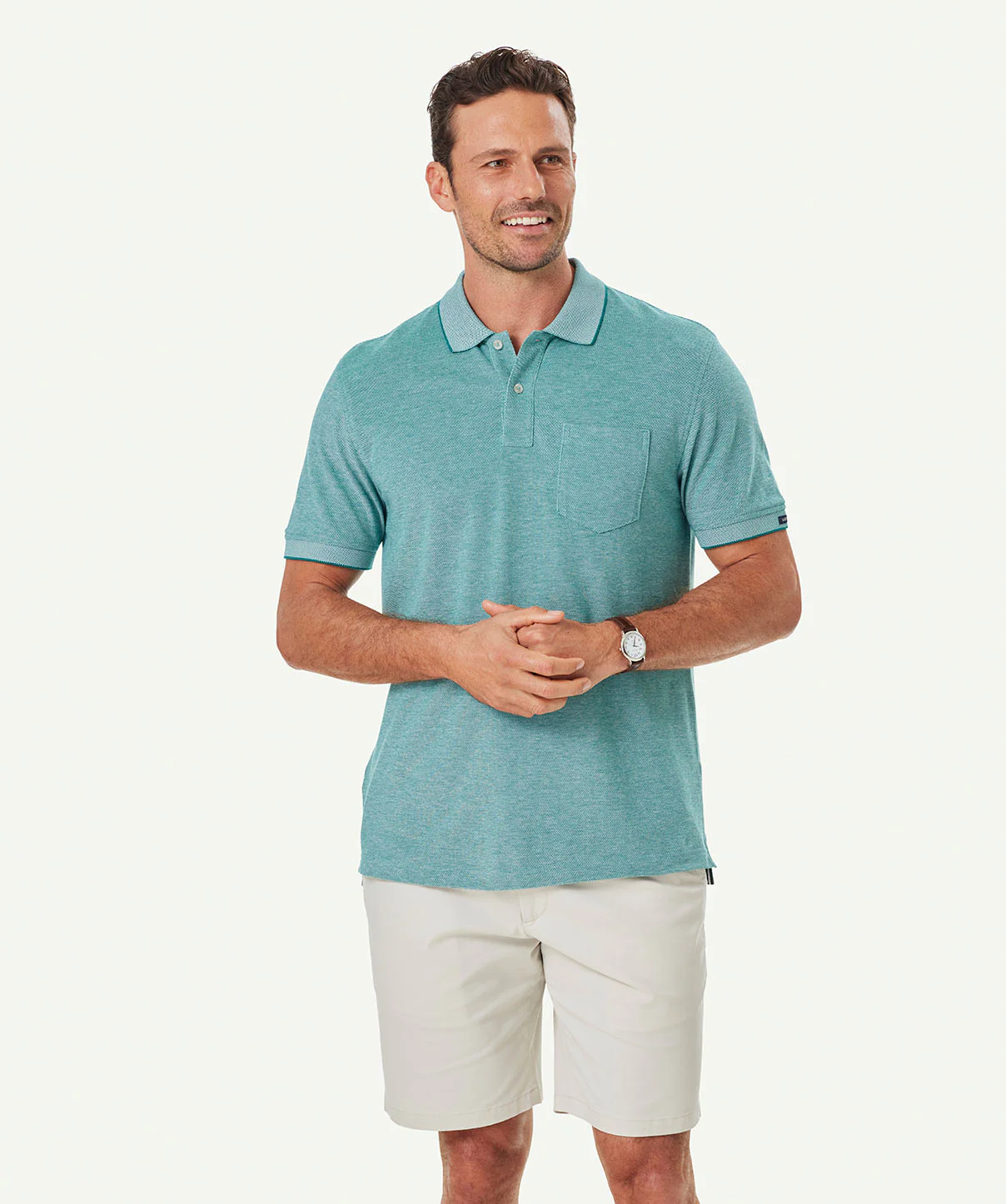 Oxford Pocket Polo Shirt - Green