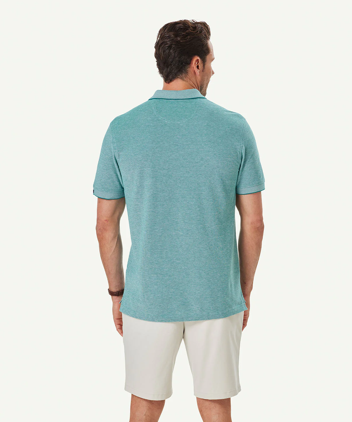 Oxford Pocket Polo Shirt - Green - Image 3