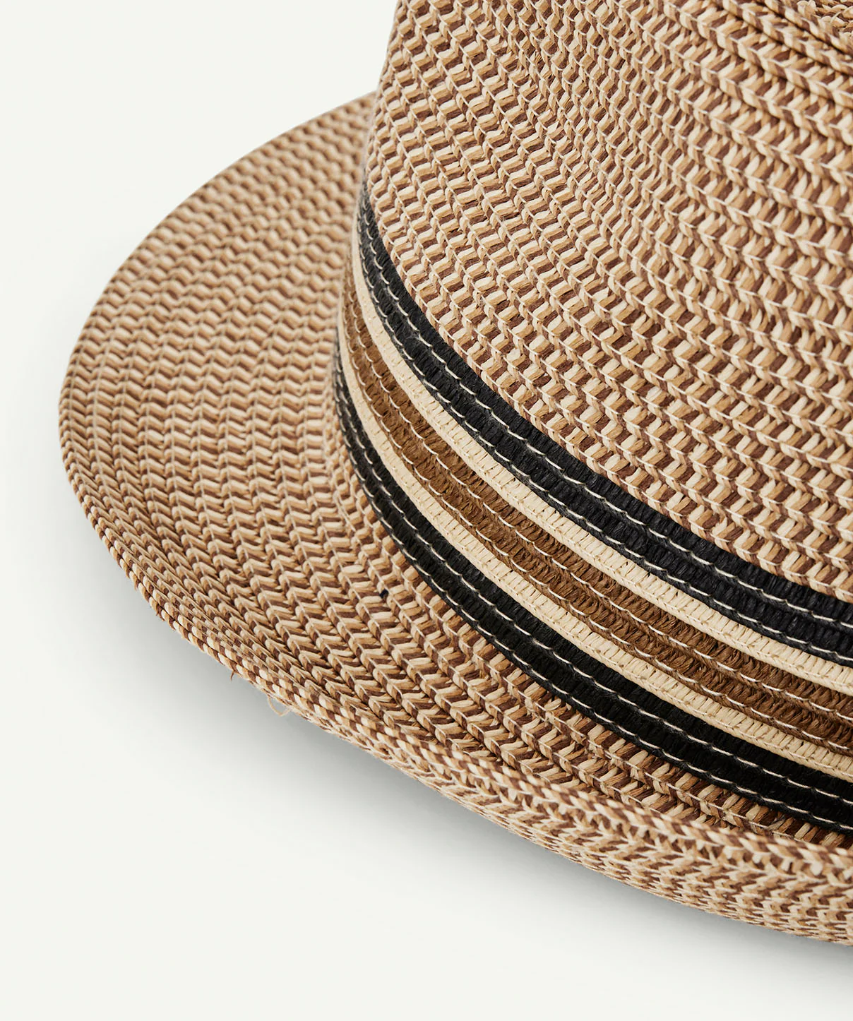 Paper Braid Fedora Hat - Moccha - Image 4