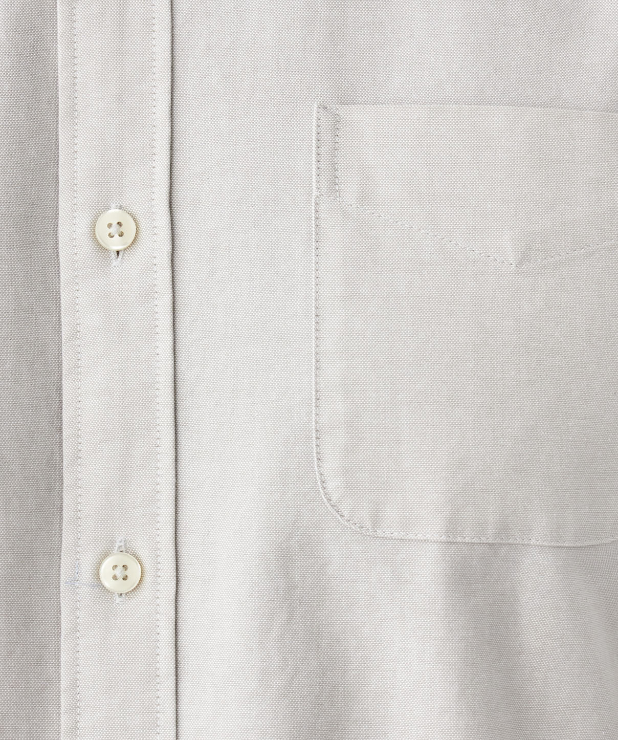 Plain Casual Oxford Long Sleeve Shirt - Stone - Image 6