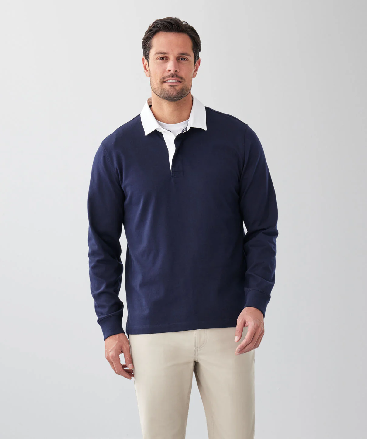 Plain Rugby Jumper - Navy