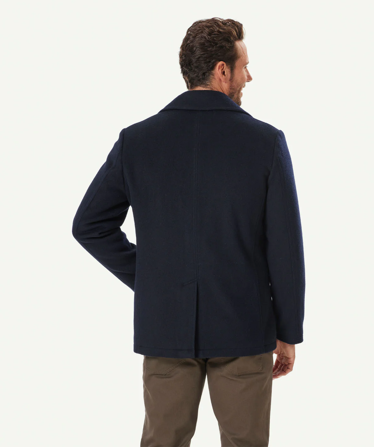 Richmond Wool Peacoat - Dark Navy - Image 3