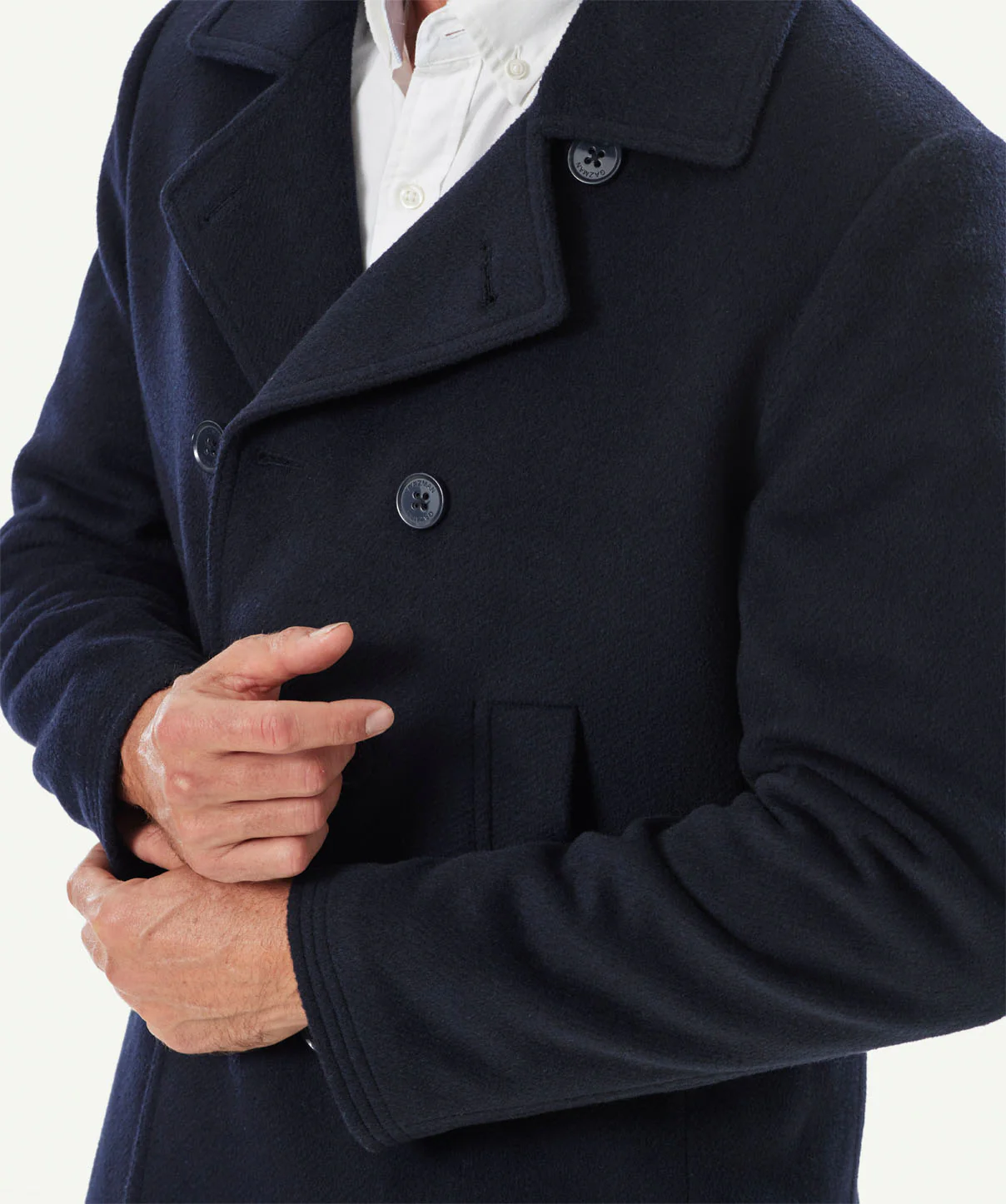 Richmond Wool Peacoat - Dark Navy - Image 4