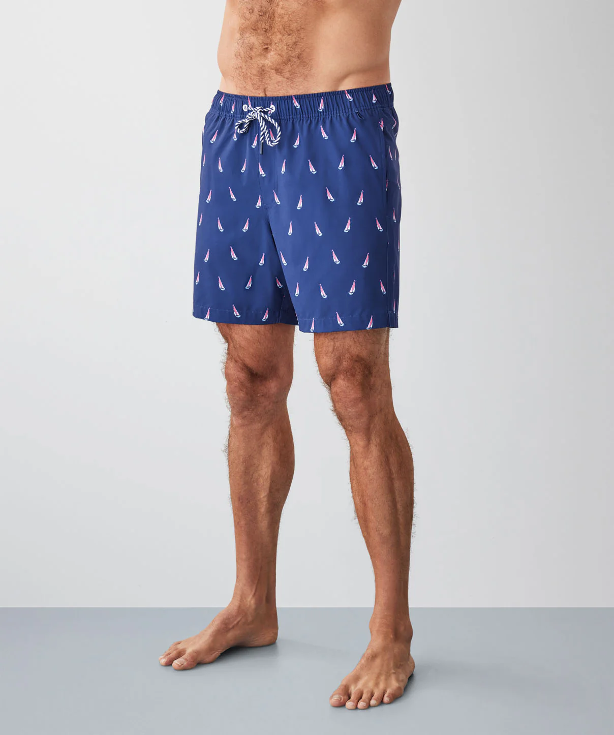 Sailing Boat Swim Shorts - Navy - Image 5