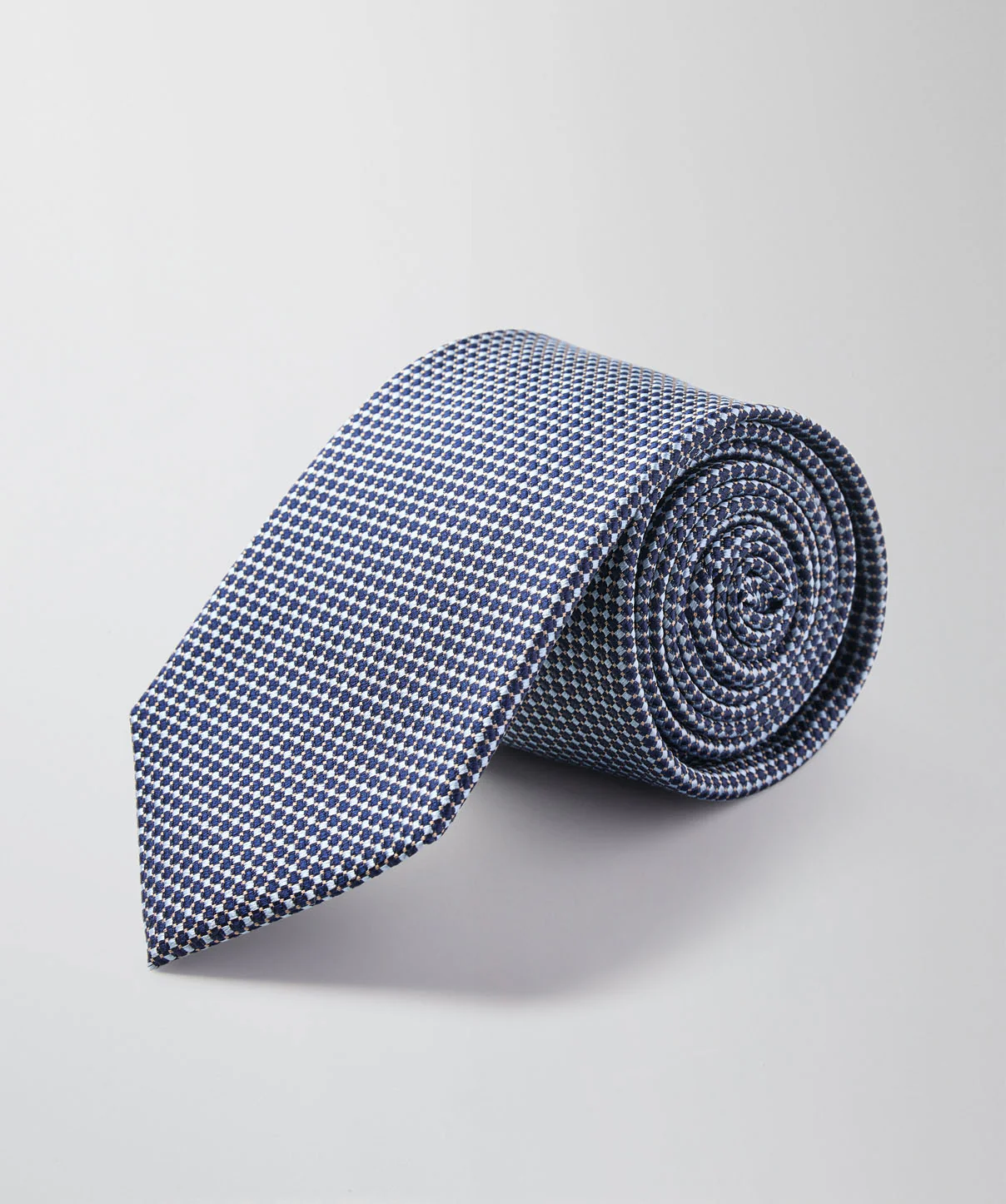 Silk Micro Tie - Blue