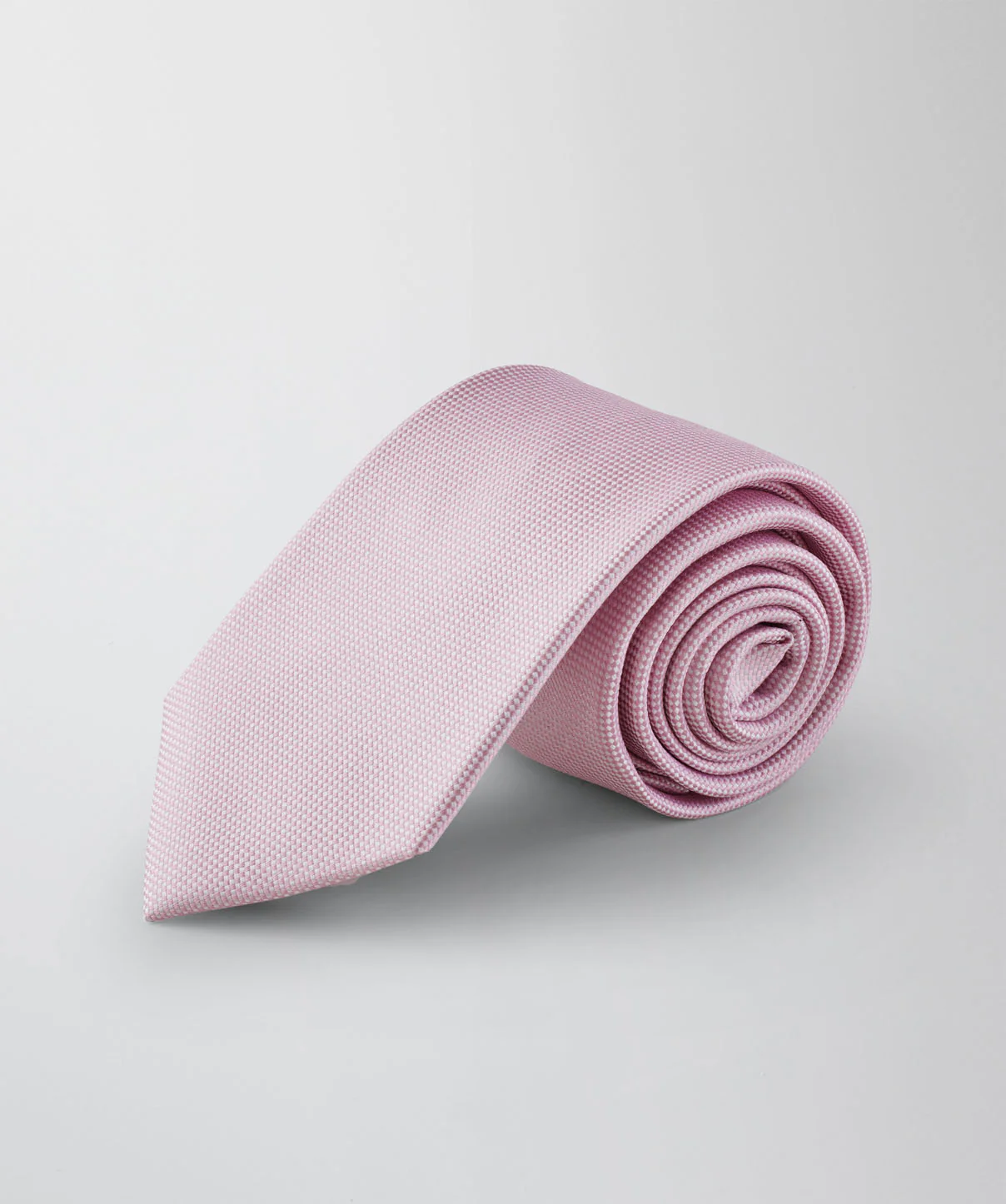 Silk Plain Textured Tie - Pink