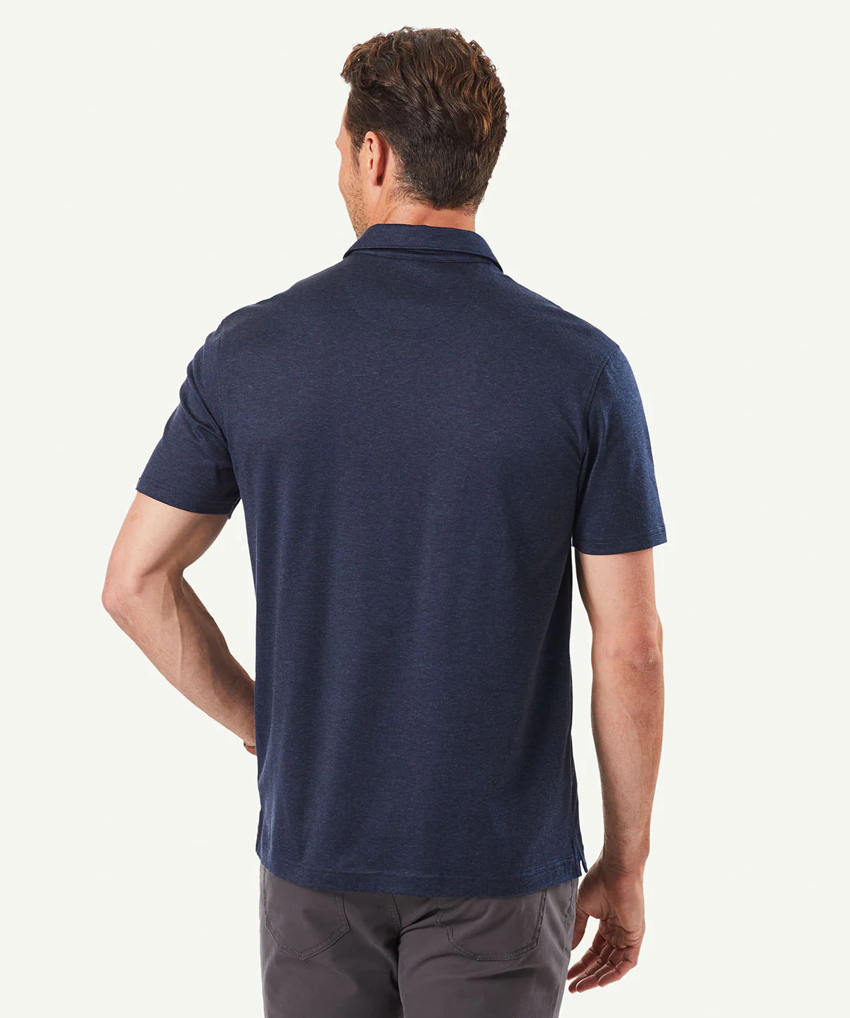 Smart Cotton Polo - Navy - Image 3