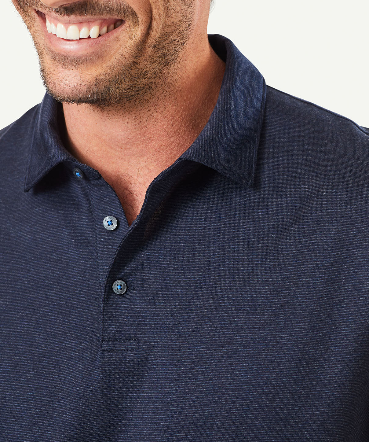 Smart Cotton Polo - Navy - Image 6