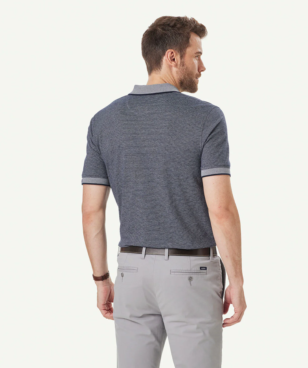 Smart Mini Stripe Polo - Midnight - Image 3