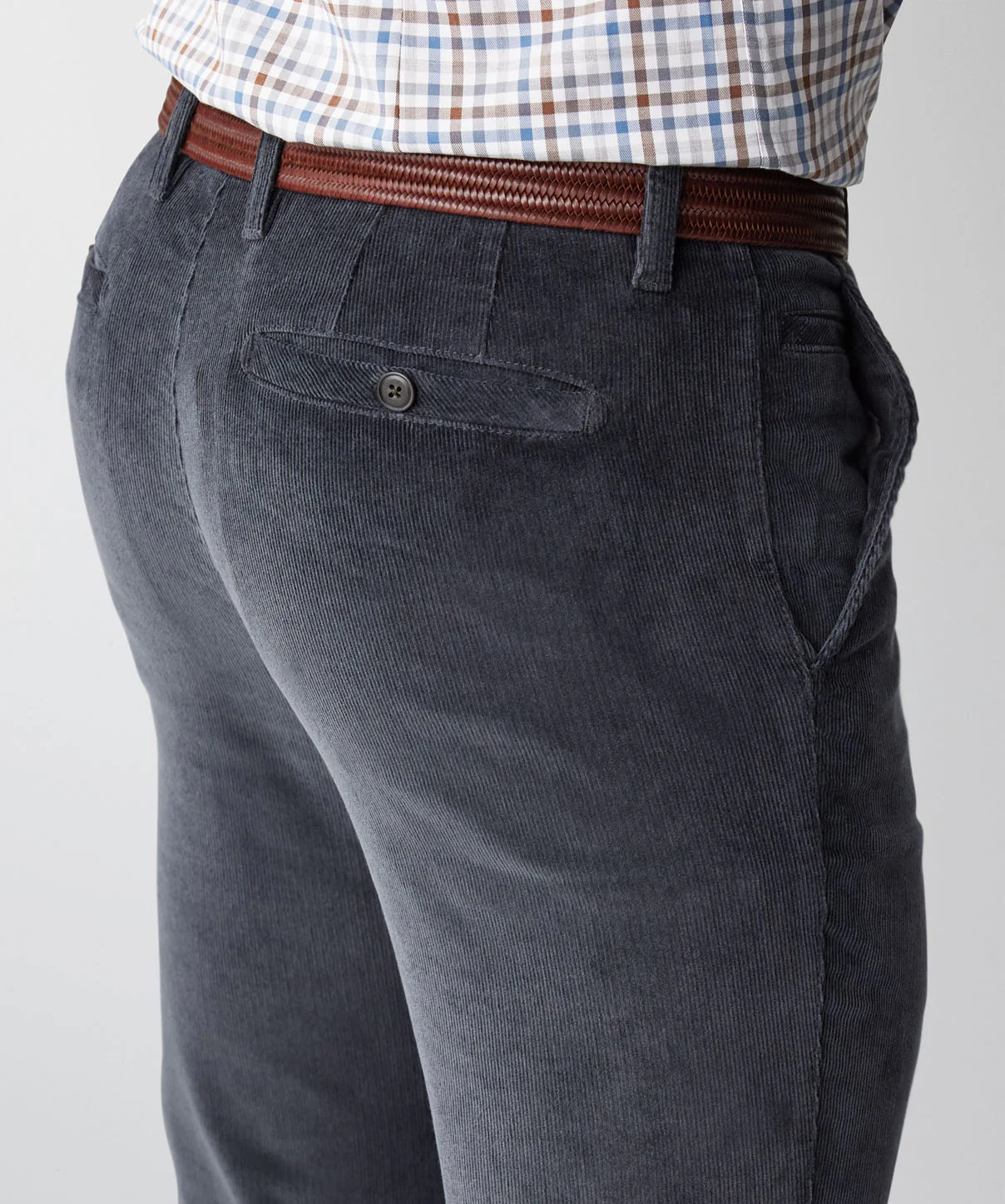 Stretch Corduroy Pant - Charcoal - Image 4