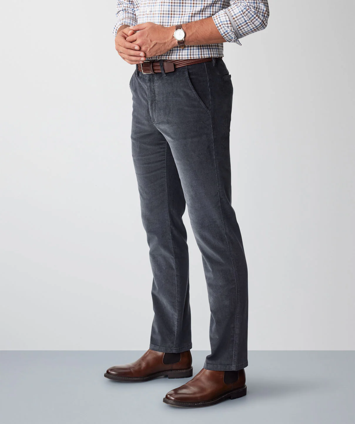 Stretch Corduroy Pant - Charcoal - Image 5