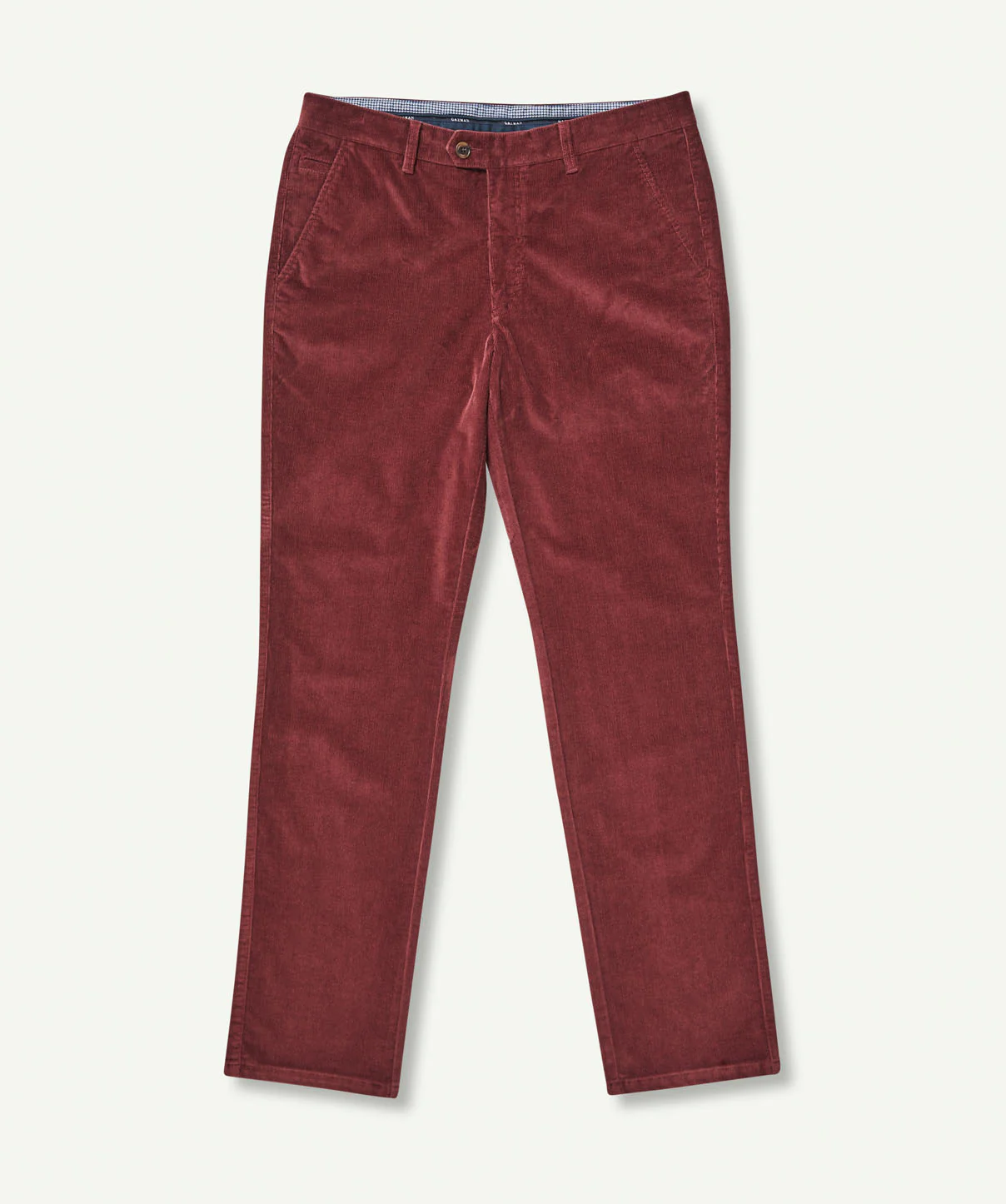 Stretch Fine Cord Pants - Wine - Image 2