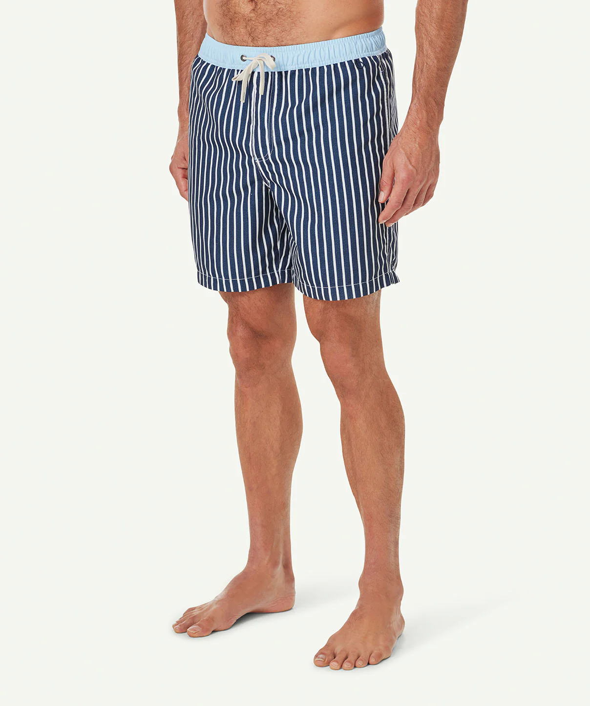 Stripe Swim Shorts - Navy - Image 5