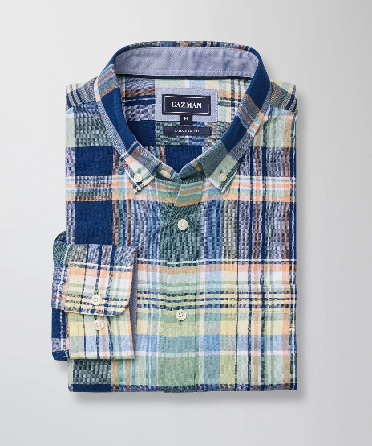 Tailored Casual Check Long Sleeve Shirt - Multi Check - Image 2
