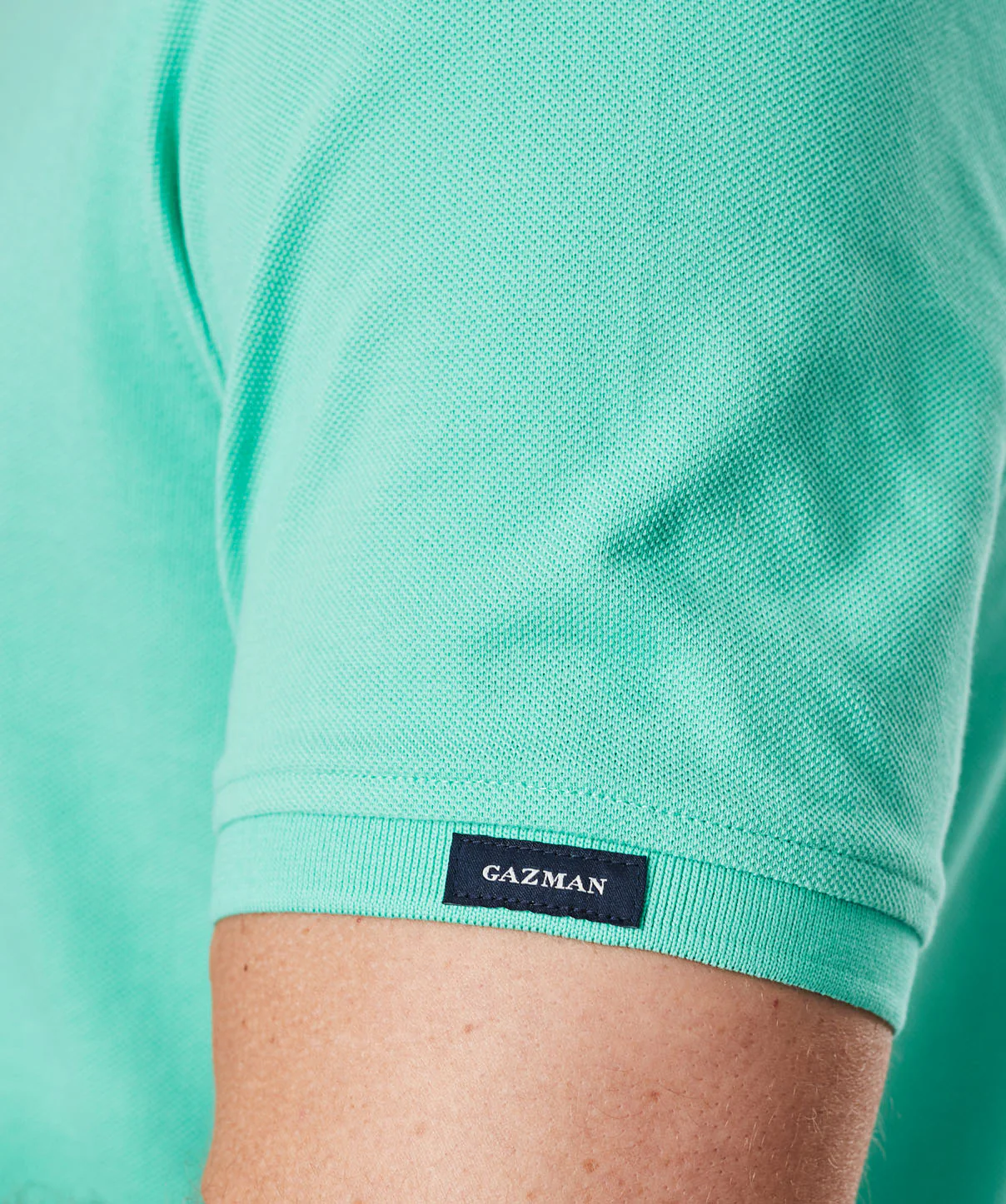 Tailored Classic Pique Polo - Jade - Image 6