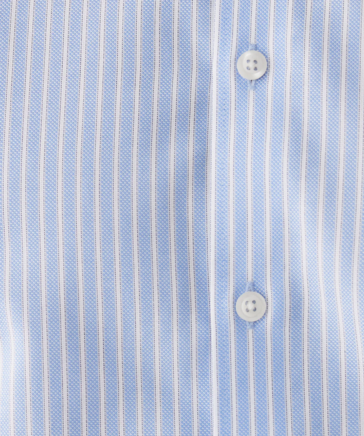 Tailored Fit Non-Iron Dobby Stripe Long Sleeve Shirt - Blue - Image 6