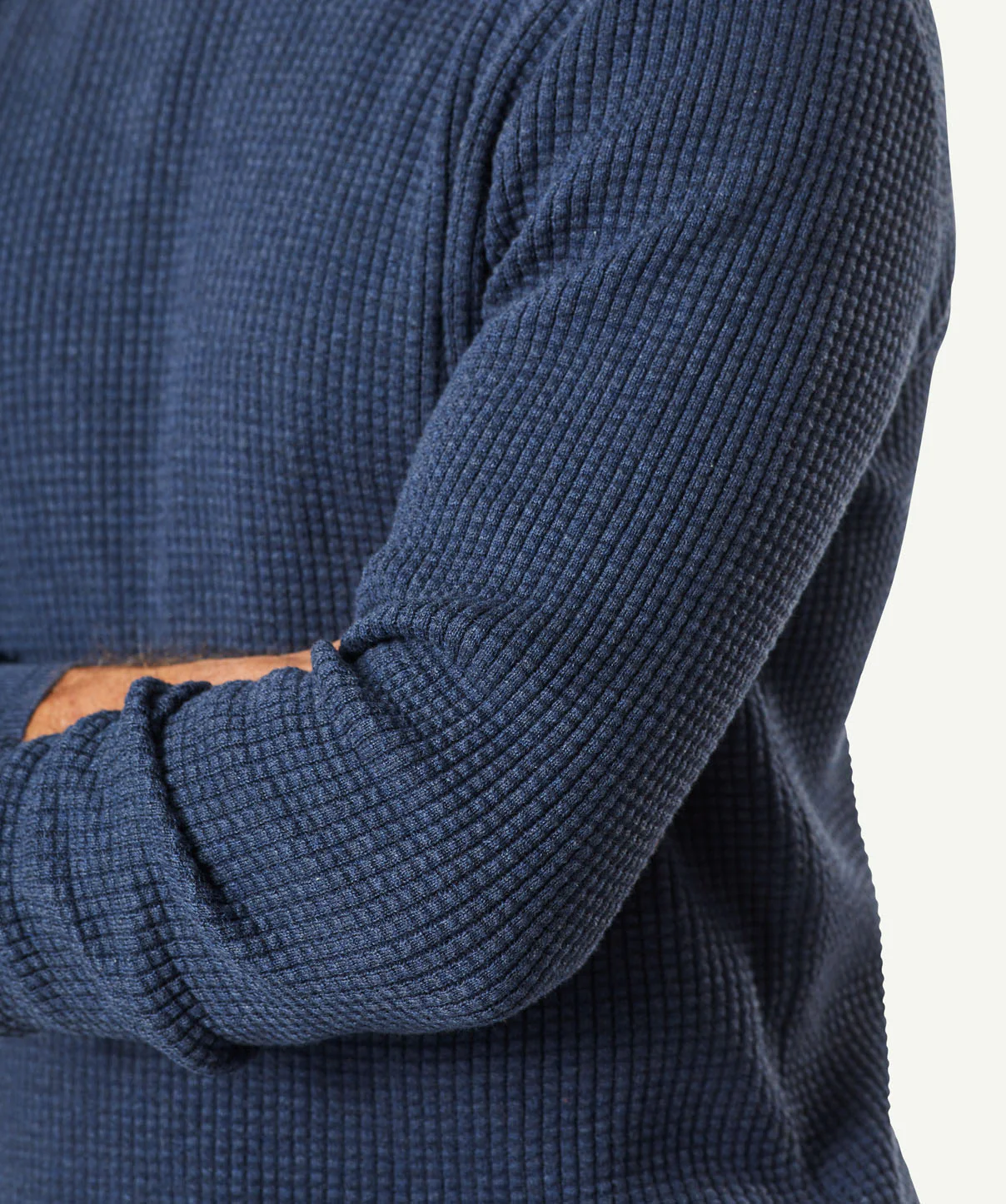 Textured Crew Knit - Denim - Image 8