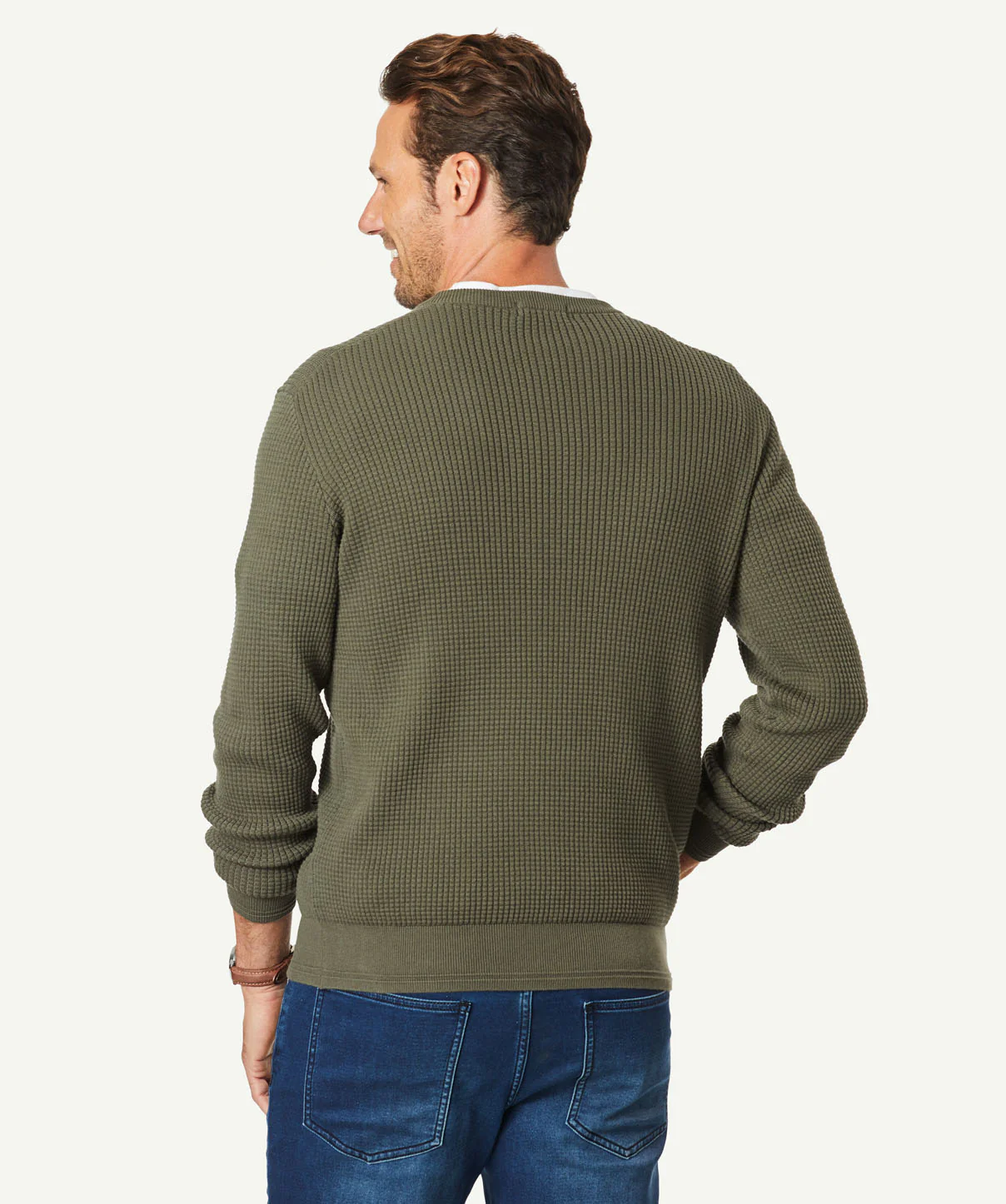 Textured Crew Knit - Jungle - Image 3