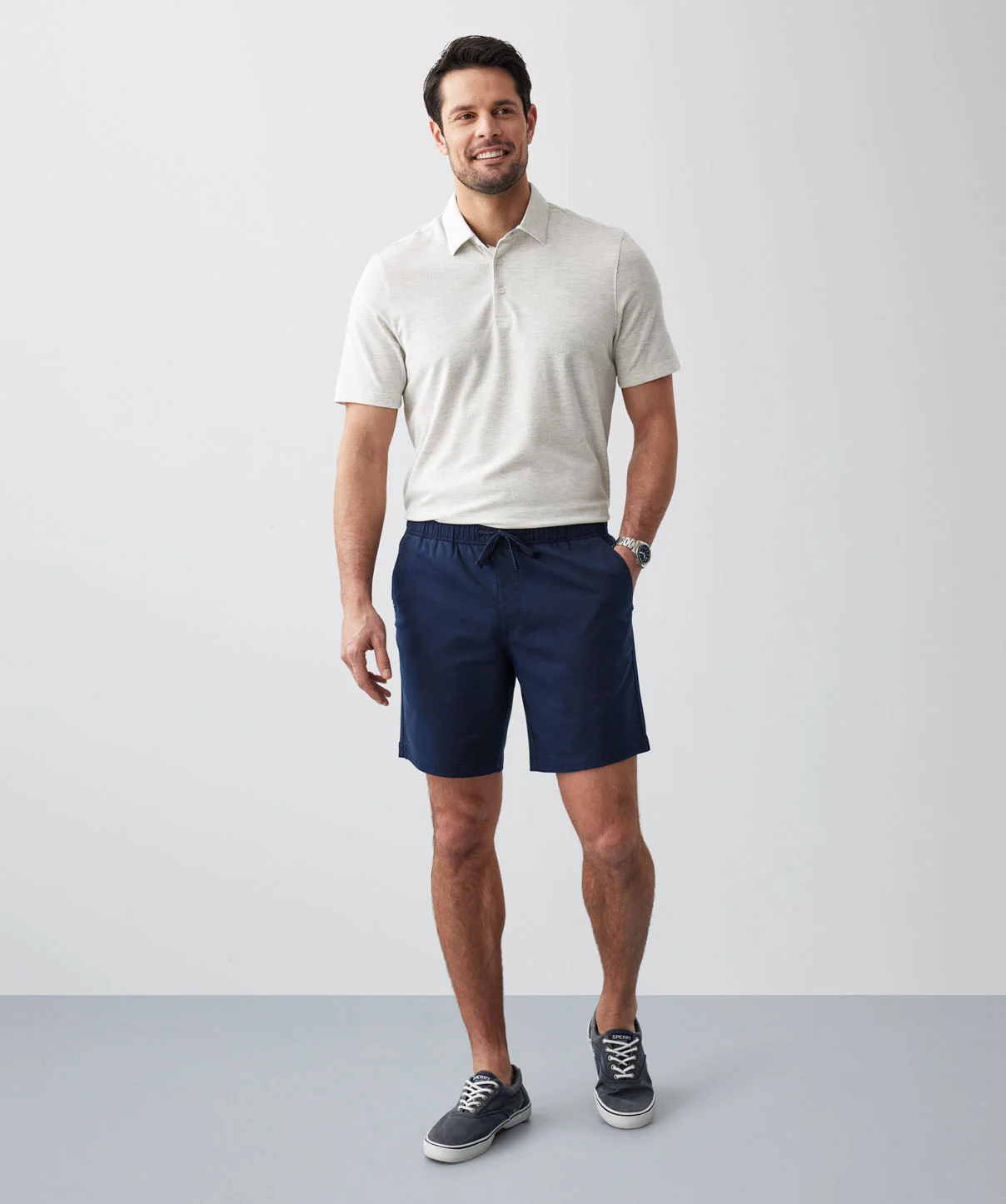 Throw On Shorts - Navy - Image 5