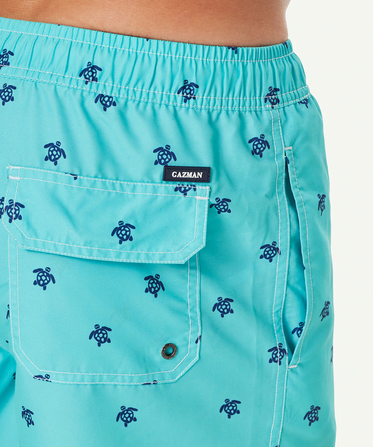 Turtle Swim Shorts - Aqua - Image 4