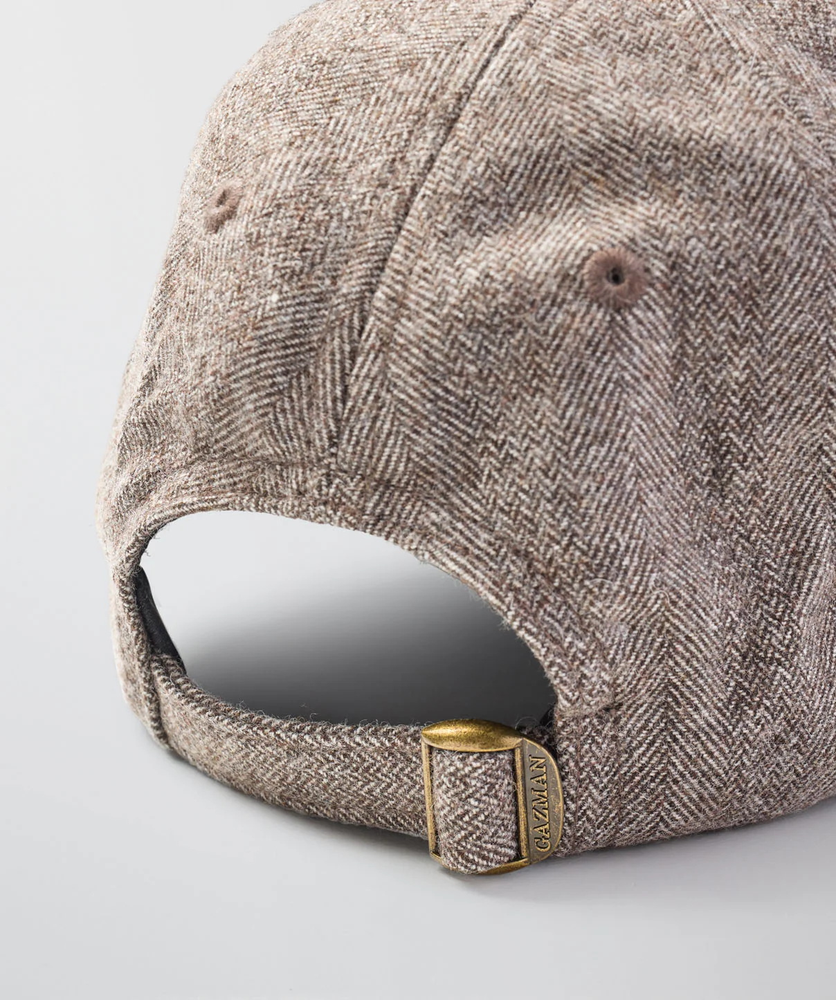 Wool Blend Two Tone Cap - Chocolate - Image 2