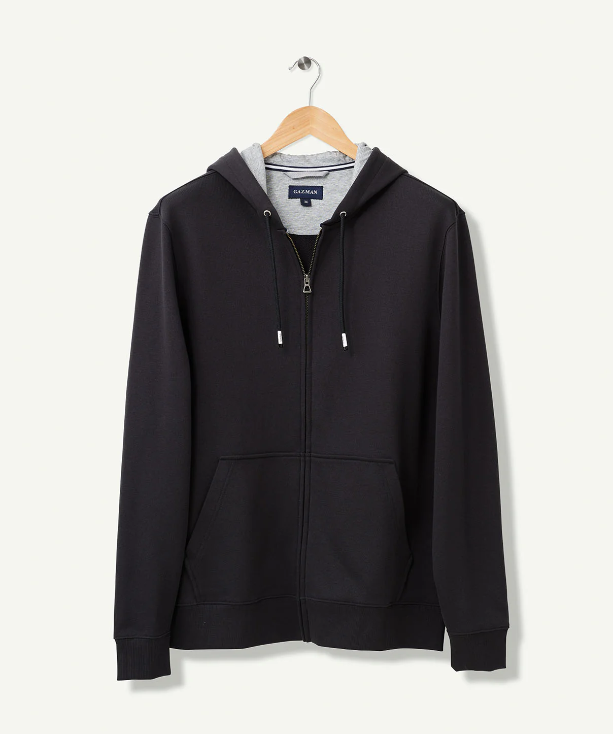 Zip Through Hoodie - Ash - Image 2